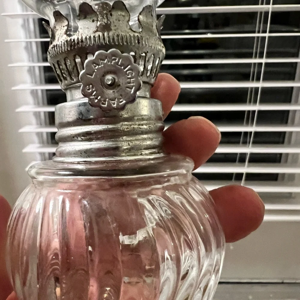Lamplight Farms Elegant Glass Oil Lamp